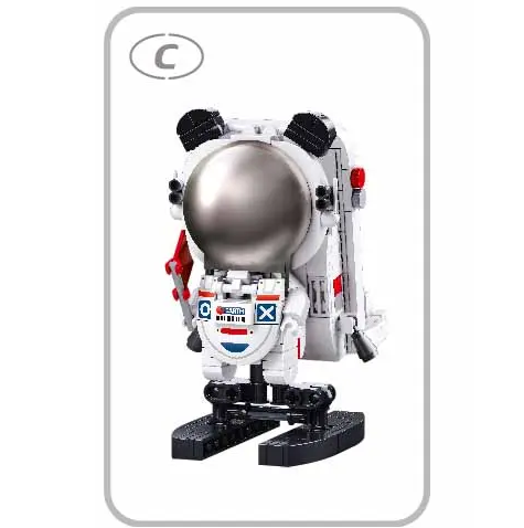Sluban Maro Astronaut Life Phone Holder - PLEYERID Building Brick Kit