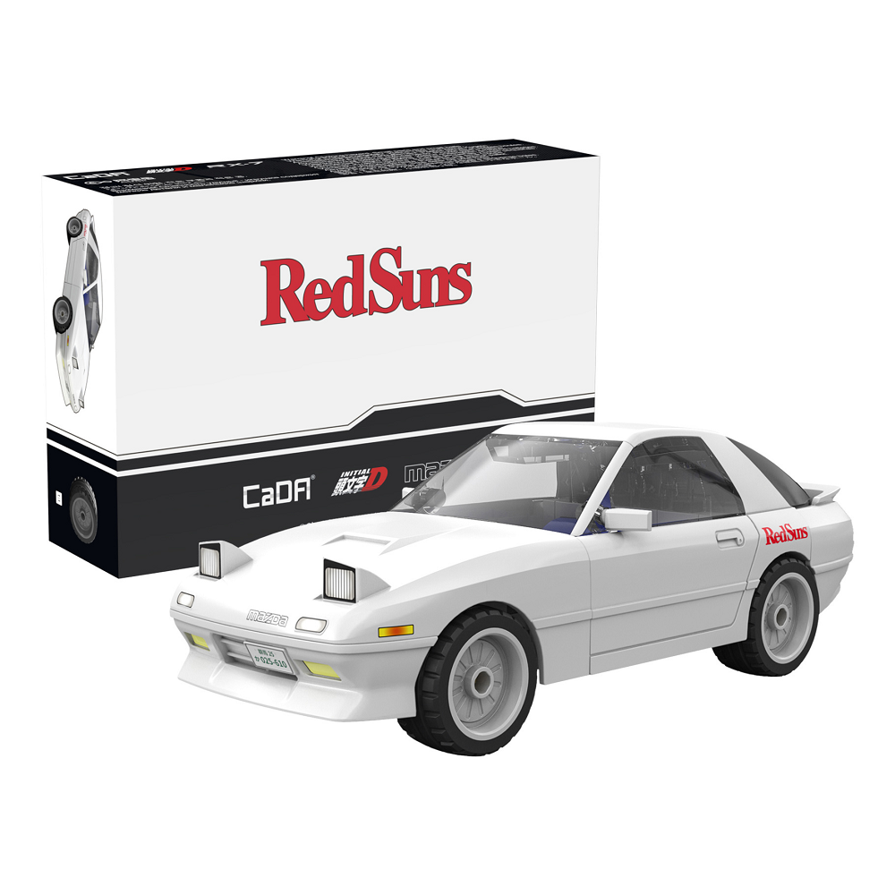 CaDA Initial D 1:35 Mazda RX-7 FC3S | RC Model Brick Set – Mighty