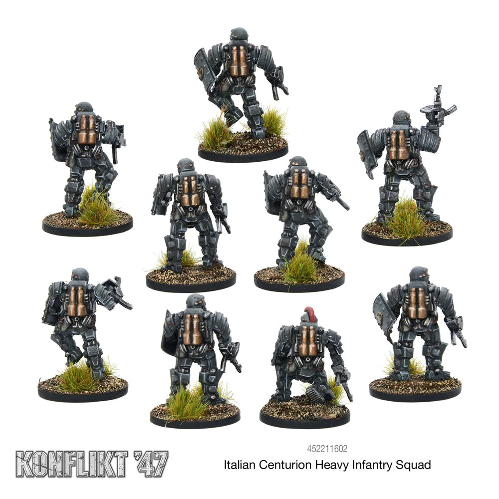Italian Centurion Heavy Infantry Squad | Konflikt '47 Gaming Miniatures