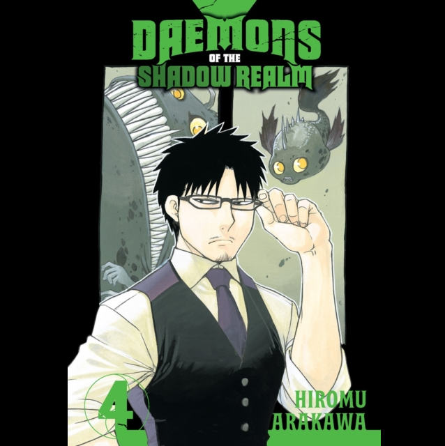 Book cover of 'Daemons of the Shadow Realm' with a character and creature illustration. Daemons of the Shadow Realm Vol. 4