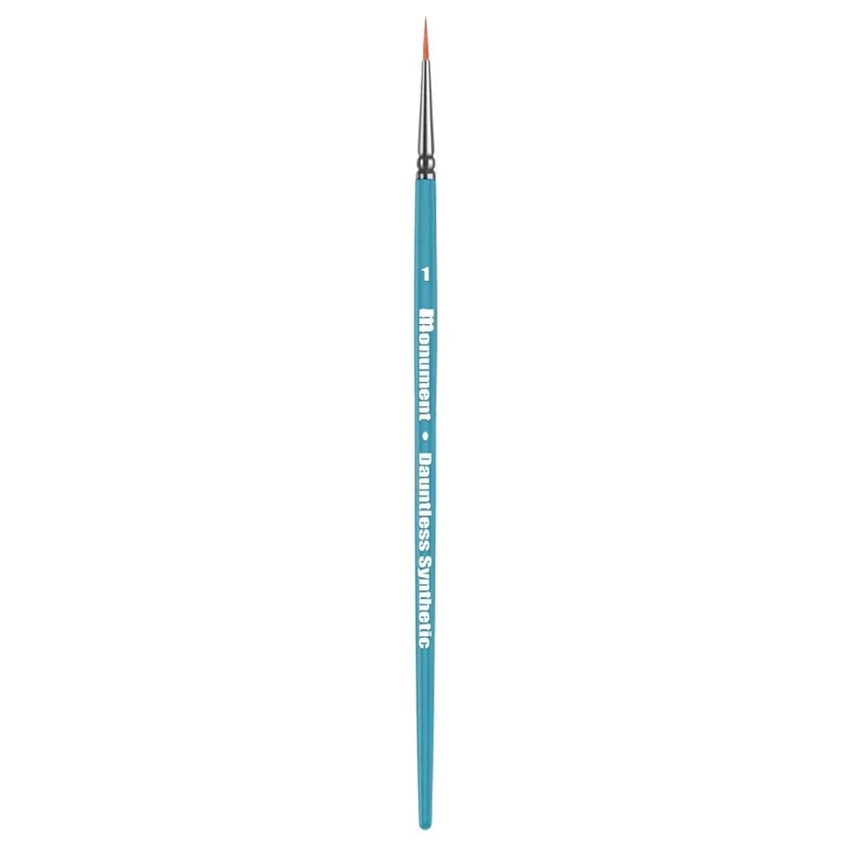 Dauntless Synthetic Size 1 paint brush for miniature and hobby painting