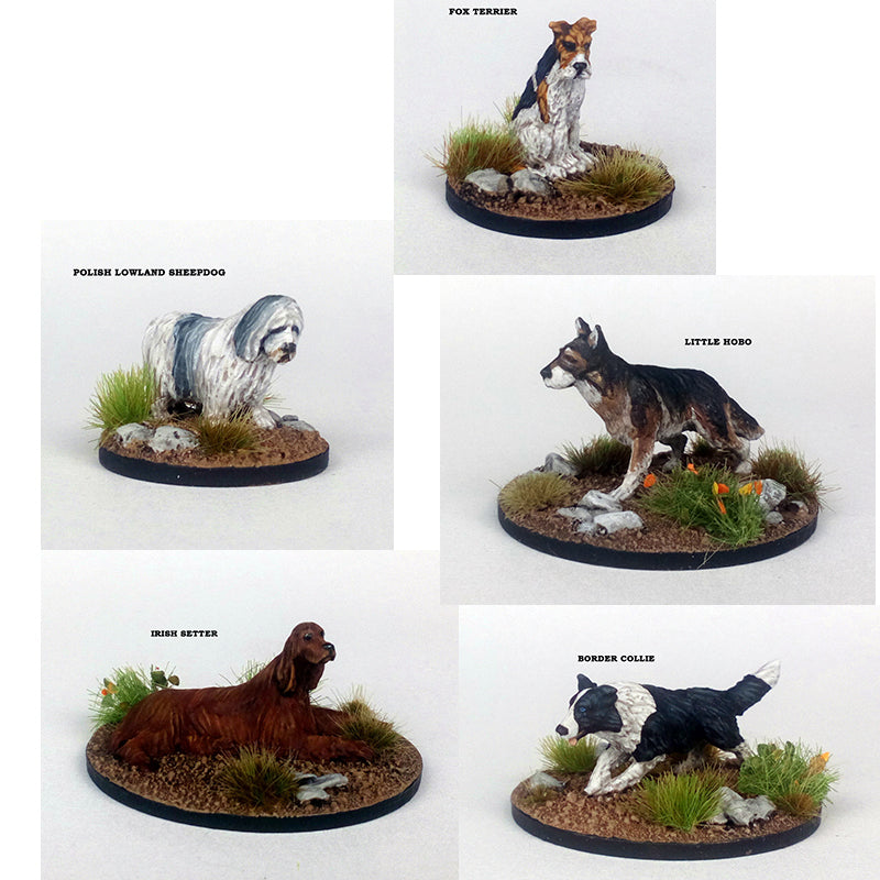 A Kennel of Dogs Dead Man's Hand Miniatures Set