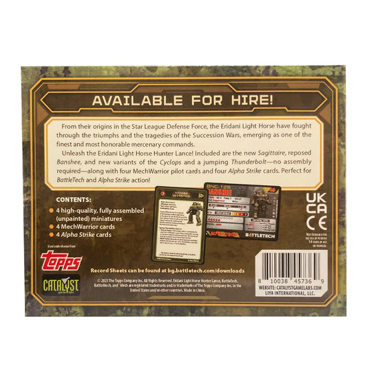 Battletech Eridani Light Horse H...