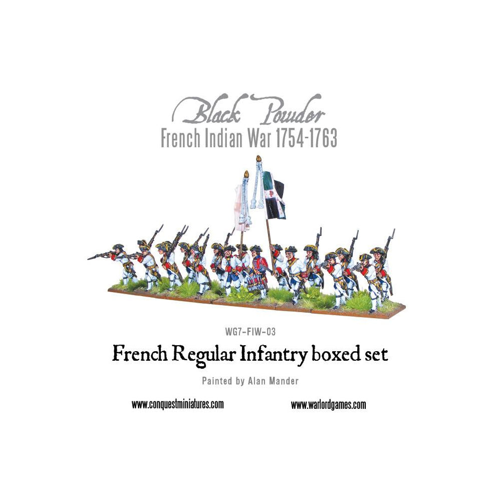 French Indian War 1754-1763: French Regular Infantry boxed set
