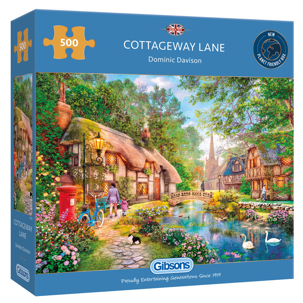Cottageway Lane 500 Piece Jigsaw Puzzle