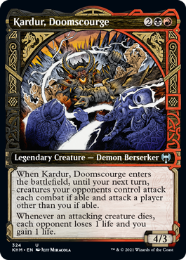 Kardur, Doomscourge Showcase Frame #324 MTG Kaldheim Single