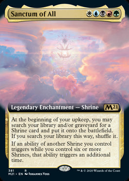 Sanctum of All Extended Art #381 MTG Core 2021 Single