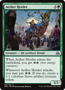 Aether Herder MTG Aether Revolt #102
