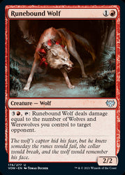 Runebound Wolf #176 MTG Crimson Vow Single