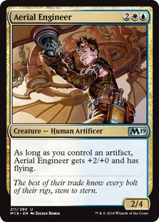 Aerial Engineer MTG Single | Core Set 2019 #211