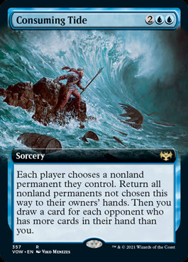 Extended Art Consuming Tide #357 MTG Crimson Vow Single