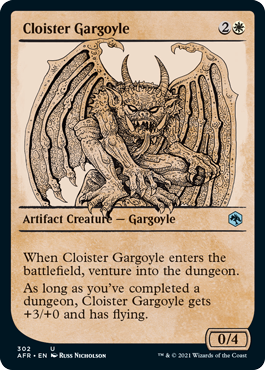 Cloister Gargoyle Rulebook Frame #302 | Adventures in the Forgotten RealmsSingles