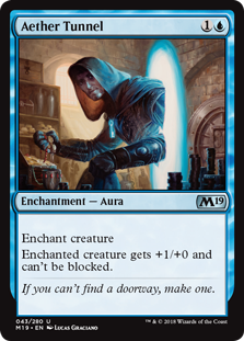 Aether Tunnel MTG Single | Core Set 2019 #043