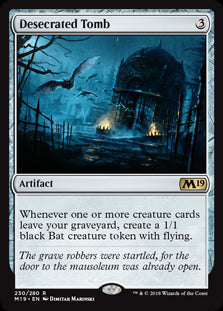 Desecrated Tomb MTG Single | Core Set 2019 #230