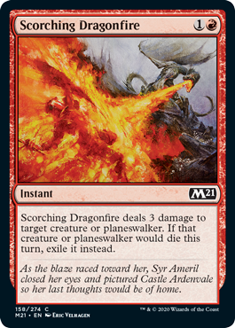 Scorching Dragonfire #158 MTG Core 2021 Single