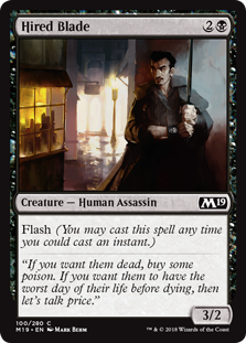 Hired Blade MTG Single | Core Set 2019 #100