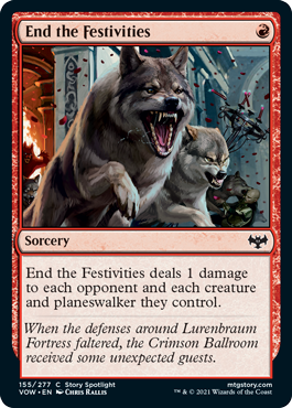 End the Festivities #155 MTG Crimson Vow Single