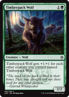 Timberpack Wolf | Magic! The Gathering Masters 25 #190
