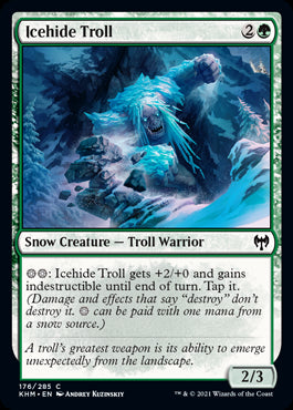Icehide Troll #176 MTG Kaldheim Single