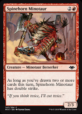 Spinehorn Minotaur #147 | Modern Horizons MTG Singles