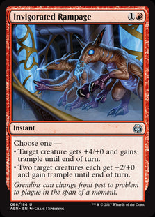 Invigorated Rampage MTG Aether Revolt #086