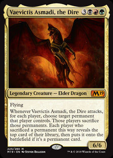 Vaevictis Asmadi, the Dire MTG Single | Core Set 2019 #225
