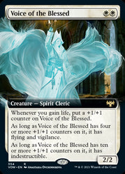 Extended Art Voice of the Blessed #354 MTG Crimson Vow Single