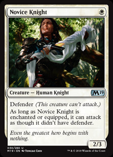 Novice Knight MTG Single | Core Set 2019 #030