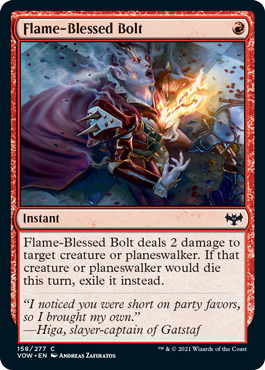 Flame-Blessed Bolt #158 MTG Crimson Vow Single