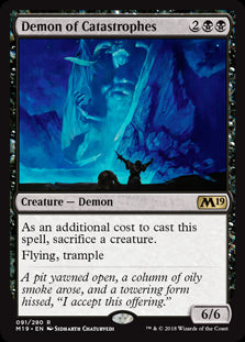 Demon of Catastrophes MTG Single | Core Set 2019 #091