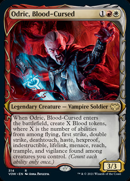 Showcase Odric, Blood-Cursed #314 MTG Crimson Vow Single