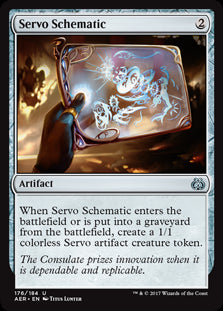Servo Schematic MTG Aether Revolt #176