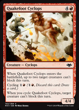 Quakefoot Cyclops #142 | Modern Horizons MTG Singles