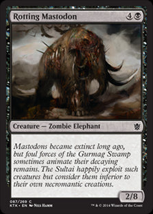 Rotting Mastodon #087 MTG Khans Of Tarkir Single