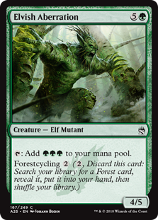 Elvish Aberration | Magic! The Gathering Masters 25 #167