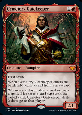 Showcase Cemetery Gatekeeper #304 MTG Crimson Vow Single