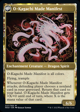 NM MTG Singles The Kami War // O-Kagachi Made Manifest NEO 227