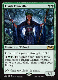 Elvish Clancaller MTG Single | Core Set 2019 #179