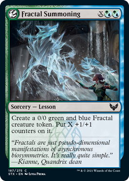 Fractal Summoning #187 MTG Strixhaven Single