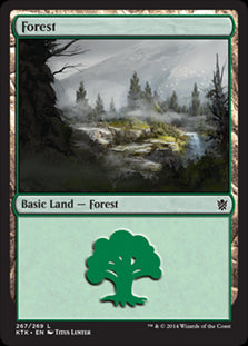 Forest V.2 #267 MTG Khans Of Tarkir Single
