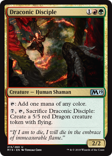 Draconic Disciple MTG Single | Core Set 2019 #215