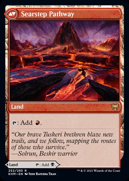 Blightstep Pathway // Searstep Pathway #252 KHM Single Card Back