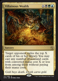 Villainous Wealth #211 MTG Khans Of Tarkir Single