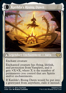 Katilda, Dawnhart Martyr // Katilda's Rising Dawn card back