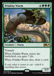 Pelakka Wurm MTG Single | Core Set 2019 #192
