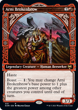 Arni Brokenbrow Showcase Frame #310 MTG Kaldheim Single
