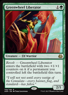 Greenwheel Liberator MTG Aether Revolt #108