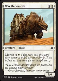War Behemoth #029 MTG Khans Of Tarkir Single