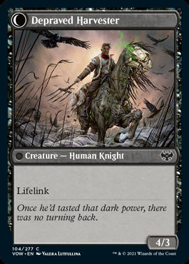 Desperate Farmer // Depraved Harvester card back