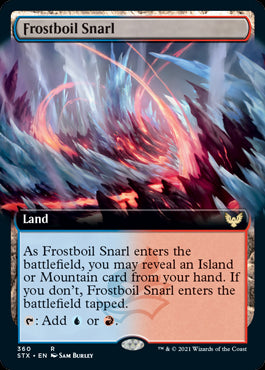 Frostboil Snarl #360 MTG Strixhaven Extended Art Single